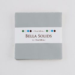 Bella Solids Steel, Charm Pack